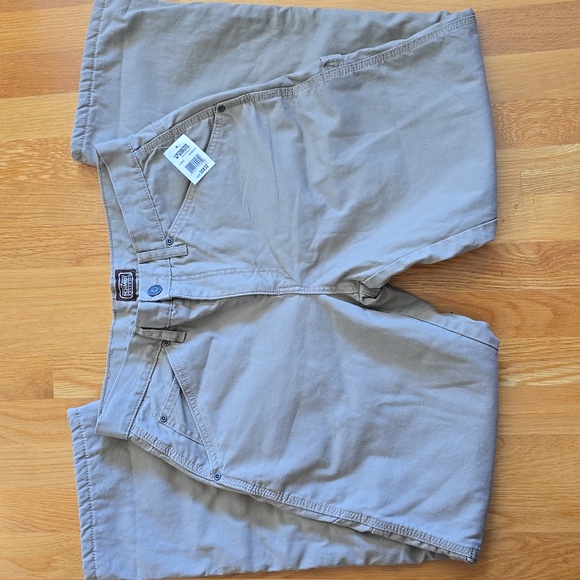 Men's Schmidt Fleece Lined Workwear Tan Khaki Relaxed Fit Pants 30x32 - Picture 6 of 11